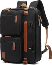 Load image into Gallery viewer, Stylish 17.3-Inch Laptop Bag - 3-in-1 Backpack &amp; Briefcase for Work Travel