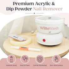Load image into Gallery viewer, Compact Willowash Nail Soaking Bowl - Effortless Dip Powder &amp; Acrylic Removal