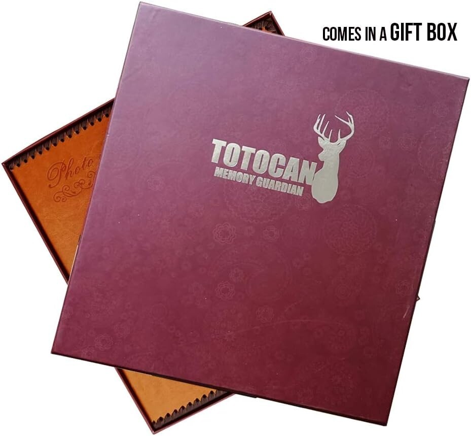 Handcrafted Leather Photo Album with Magnetic Pages – Perfect Gift for Memories