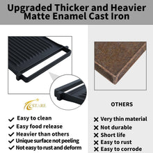 Load image into Gallery viewer, Upgrade Your Cooking with 19.6" Cast Iron Griddle Compatible with GE Stoves