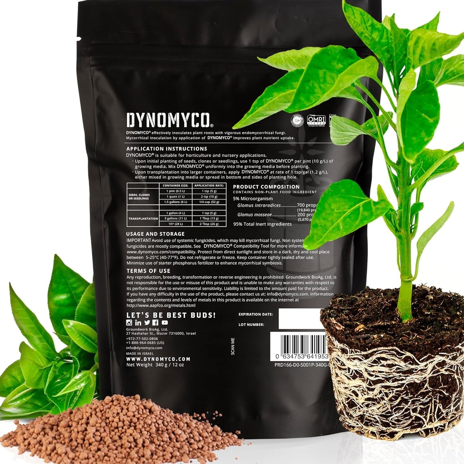 Mycorrhizal Inoculant for Healthy, Resilient Plants - Ready for Root Development