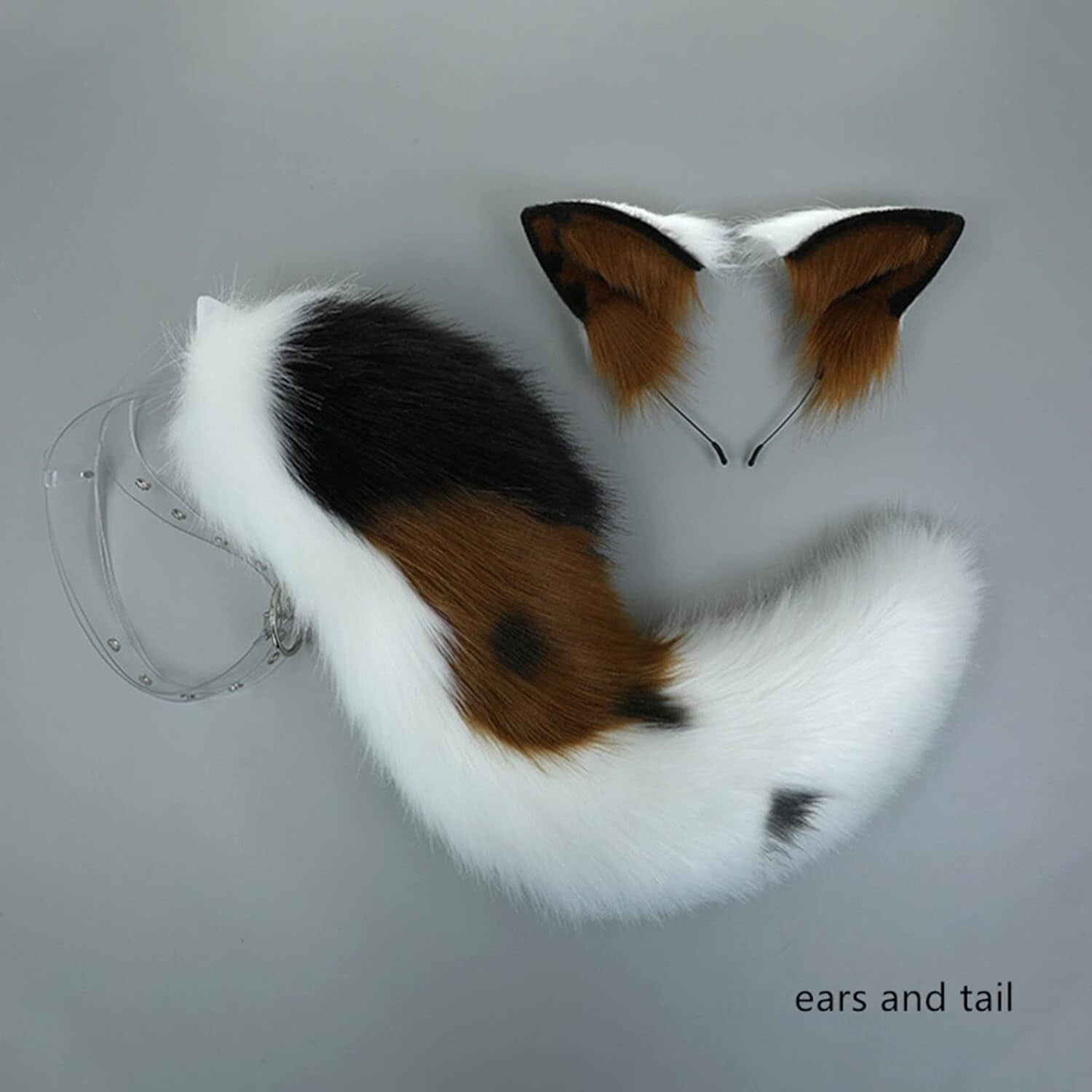 Lightweight Animal Ears and Tail Costume Accessory - Perfect for Halloween Fun