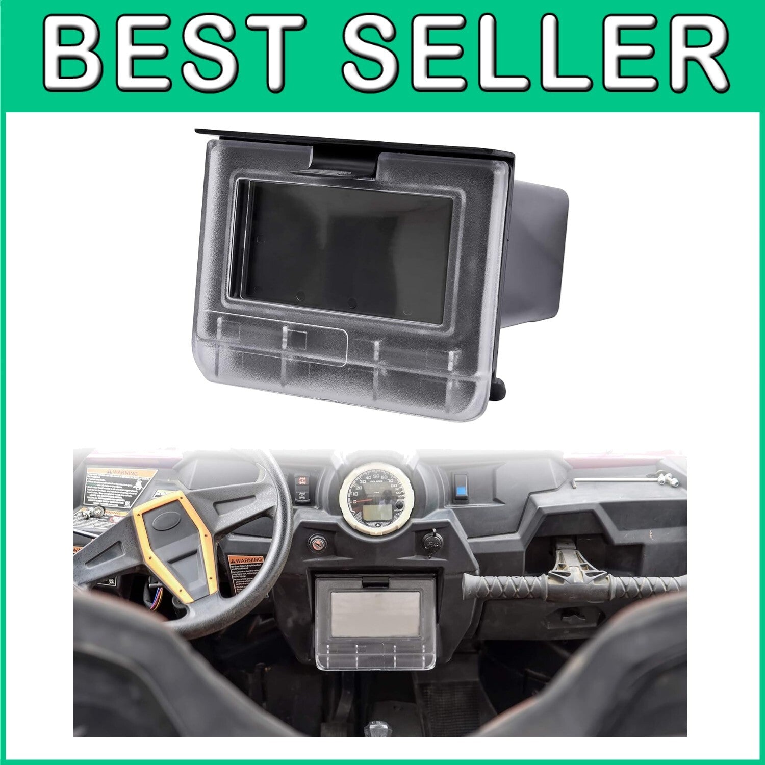 Durable RZR Center Dash Storage Box for Polaris 1000/900 - Watertight Design