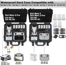 Load image into Gallery viewer, Waterproof Hard Carrying Case for DJI Mini 4 Pro/3 Pro Drones &amp; Accessories