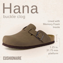 Load image into Gallery viewer, Hana Women's Clogs with 1.25-Inch Heel and Memory Foam - Perfect for Lounging