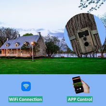 Load image into Gallery viewer, Stealthy 48MP Wi-Fi Game Camera with Night Vision for Secure Property Monitoring