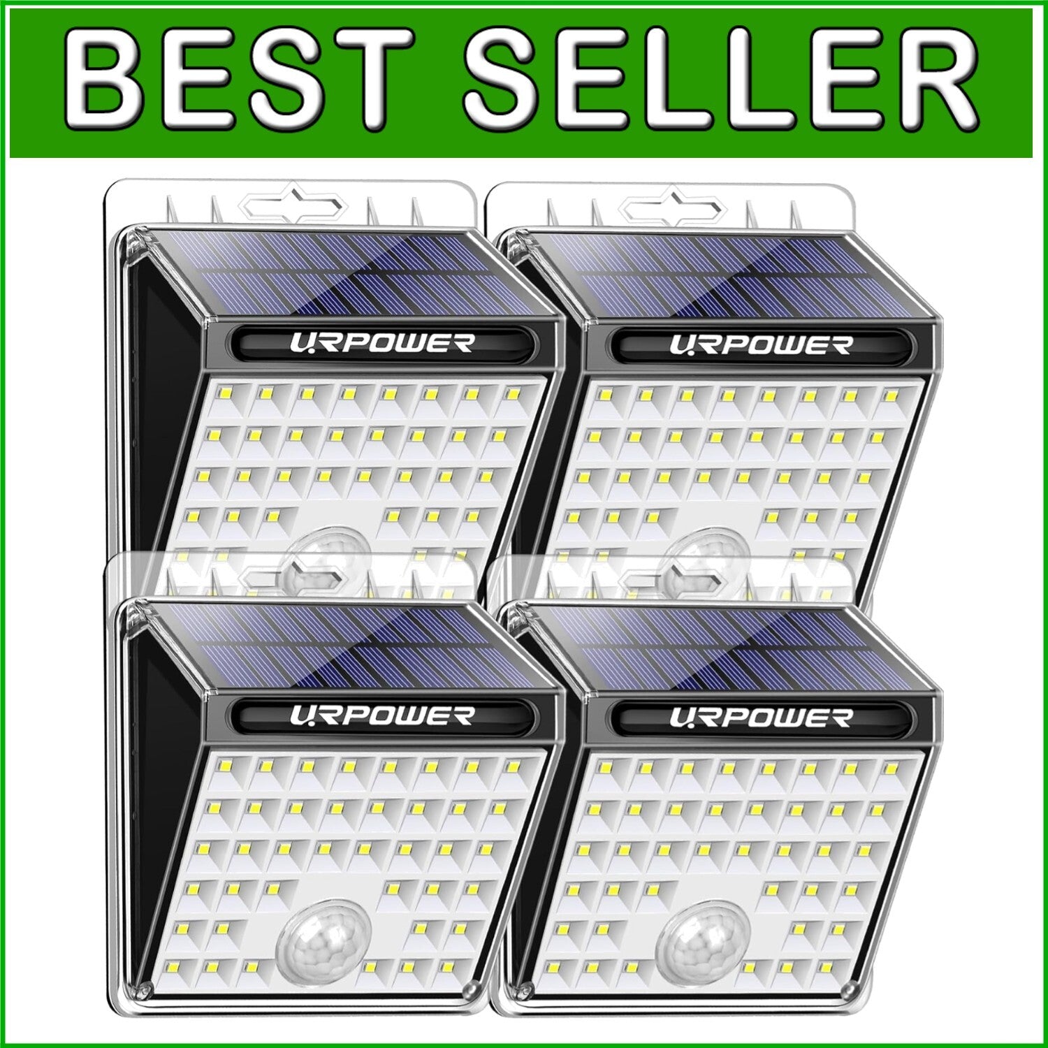 Durable 40 LED Solar Motion Sensor Flood Lights – Perfect for Garages and Patios