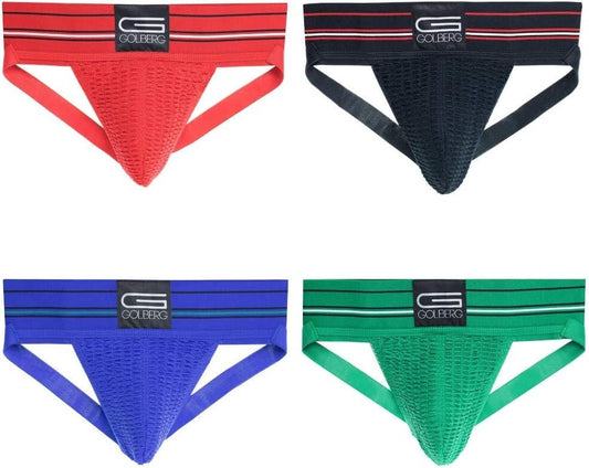 4-Pack Men’s Athletic Supporters in Assorted Colors with Comfort Waistband