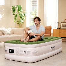 Load image into Gallery viewer, Heavy Duty Twin Air Mattress with Built-in Pump - Non-Slip Stability Design