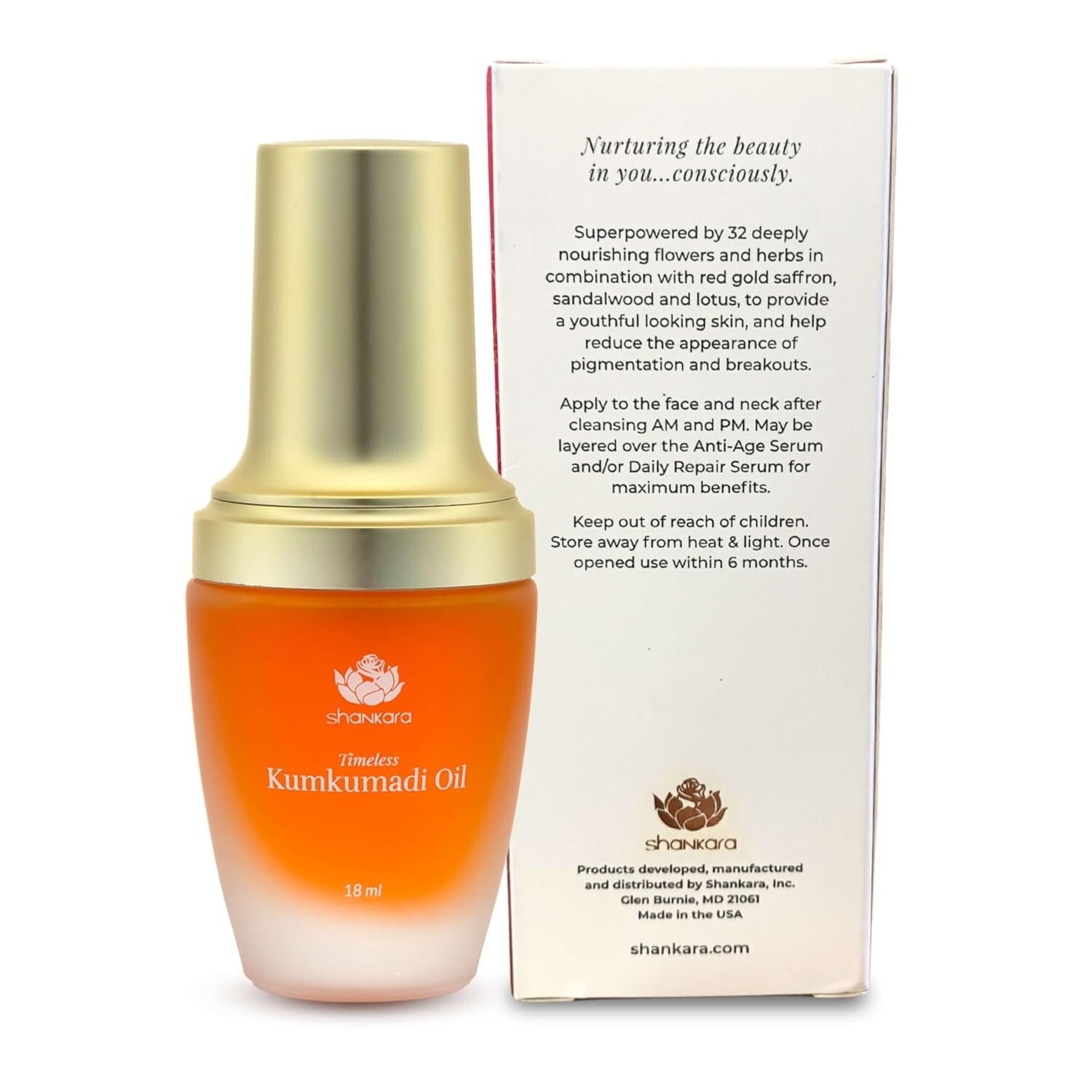 Ayurvedic Kumkumadi Oil with Original Aroma 18ml - Spao-Quality Skin Treatment