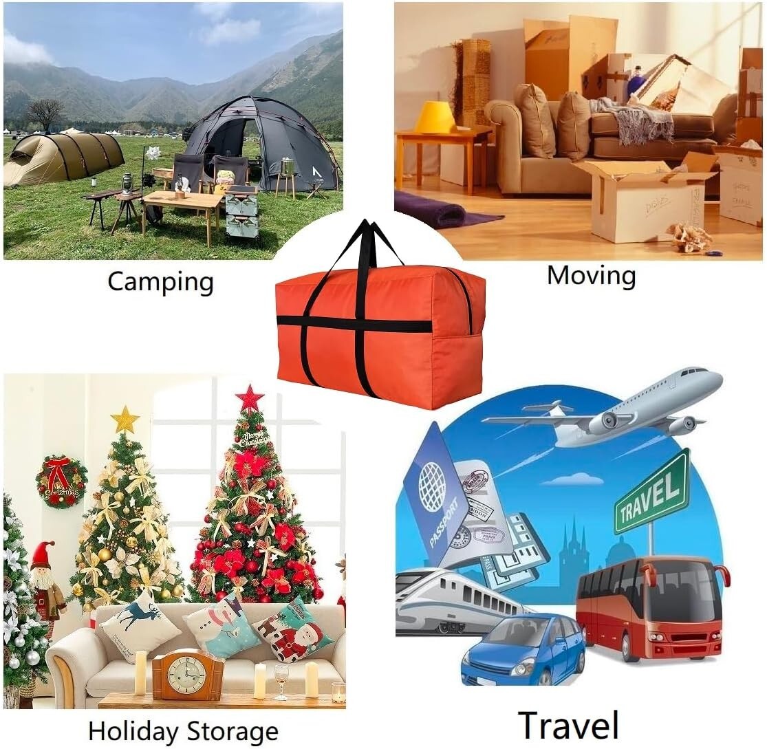 Durable Foldable Storage Duffle Bag - Perfect for Travel & Outdoor Adventures