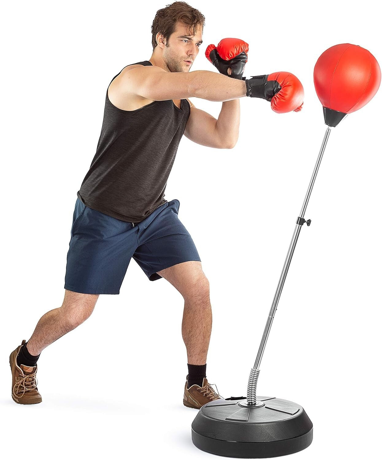 Durable Boxing Bag with Stand - Height Adjustable & Perfect for Teens & Adults