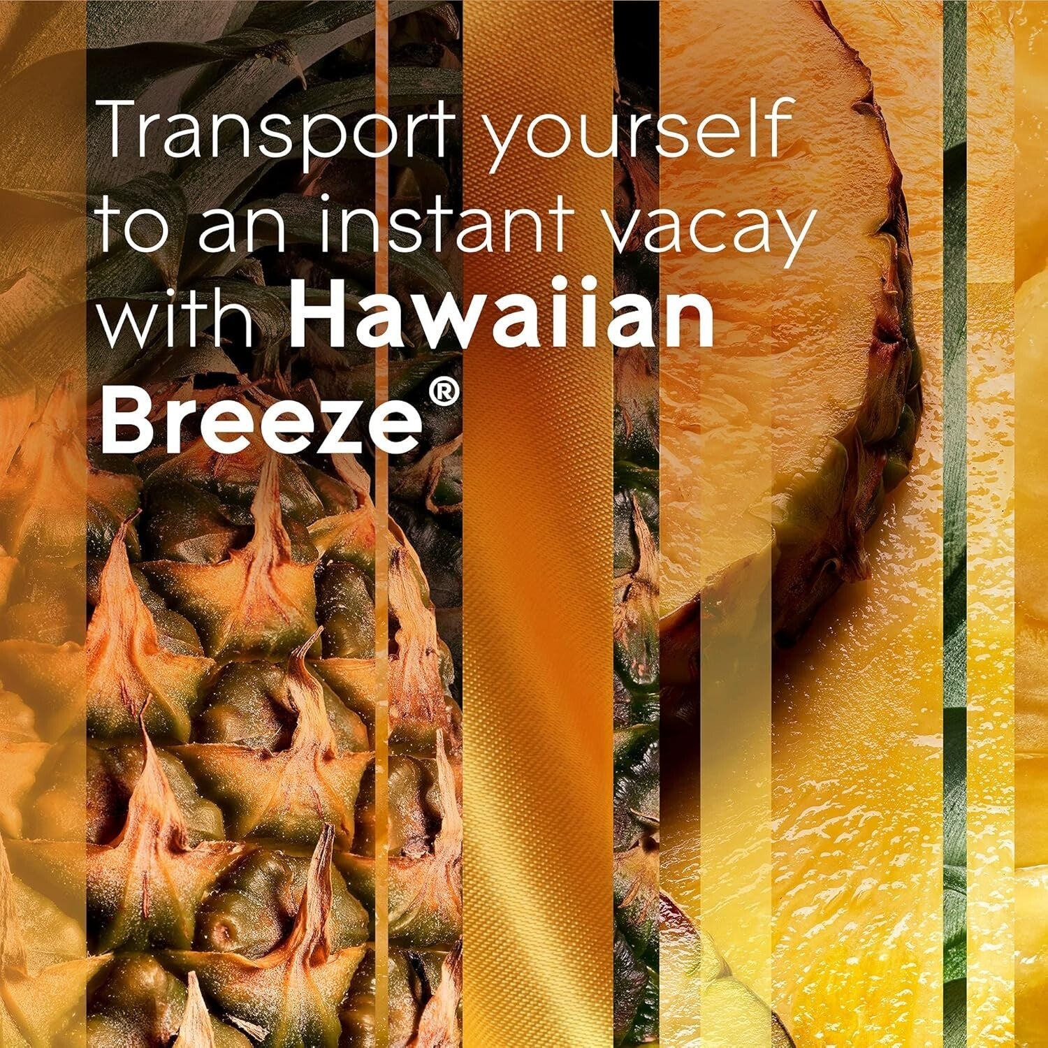 Adjustable Hawaiian Breeze PlugIns Air Freshener - 6 Refill Bottles, 50 Days