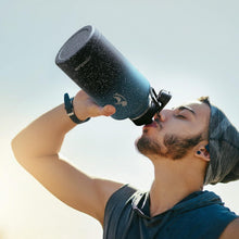 Load image into Gallery viewer, Stylish 64 oz Stainless Steel Water Flask with 3 Functional Lids - Gym Essential