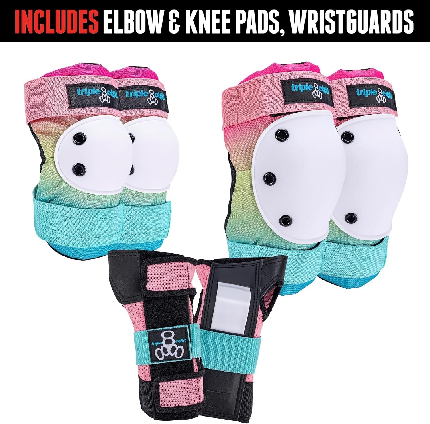 All-in-One Multi-Sport Protection Pads Set - Ideal for Skate & Cycle Activities