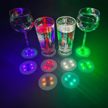 Load image into Gallery viewer, Vibrant LED Drink Coasters Set - 50 Pcs Light Up Accessories for Celebrations