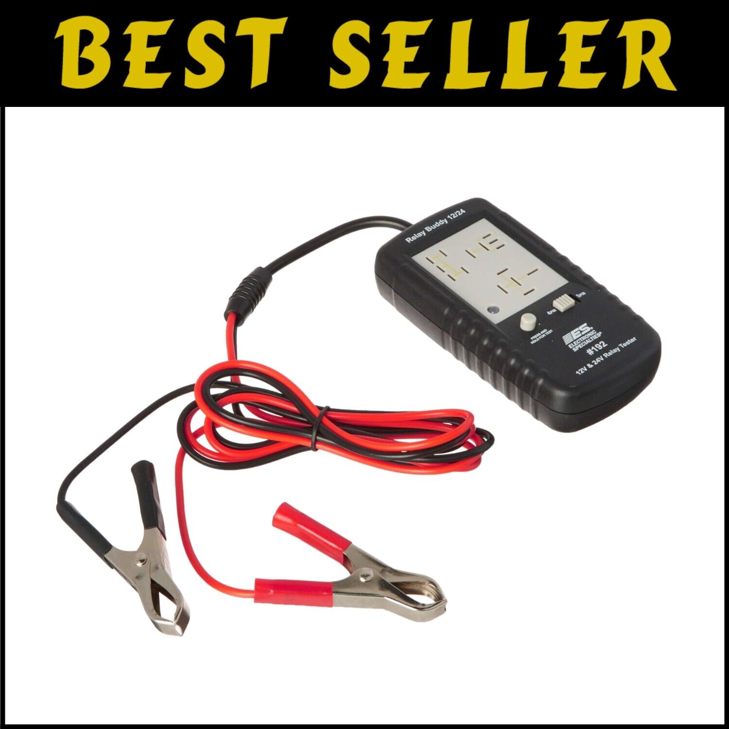 Compact 12/24V Relay Diagnostic Tester with Automatic Lift - LED Indications