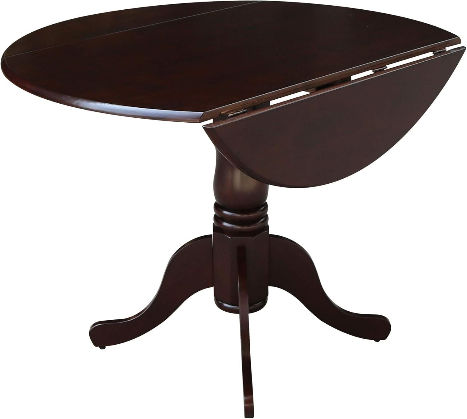 French Country 42-Inch Drop Leaf Table - Stylish Space Saver for Dining Needs