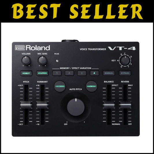 Black Vocal Transformer with Modern Effects - USB Interface and Battery Powered