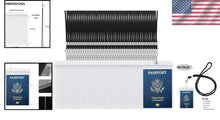 Load image into Gallery viewer, Durable Clear PVC 50-Pack Passport and ID Holders with Black Lanyards Included