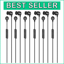 Load image into Gallery viewer, Noise-Isolating Jib Earbuds 3.5mm Plug - Travel-Friendly 6 Pack with Control