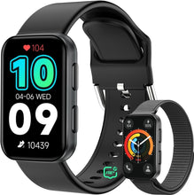 Load image into Gallery viewer, IP68 Waterproof Fitness Tracker with Heart Rate, Blood Pressure Monitor - Black