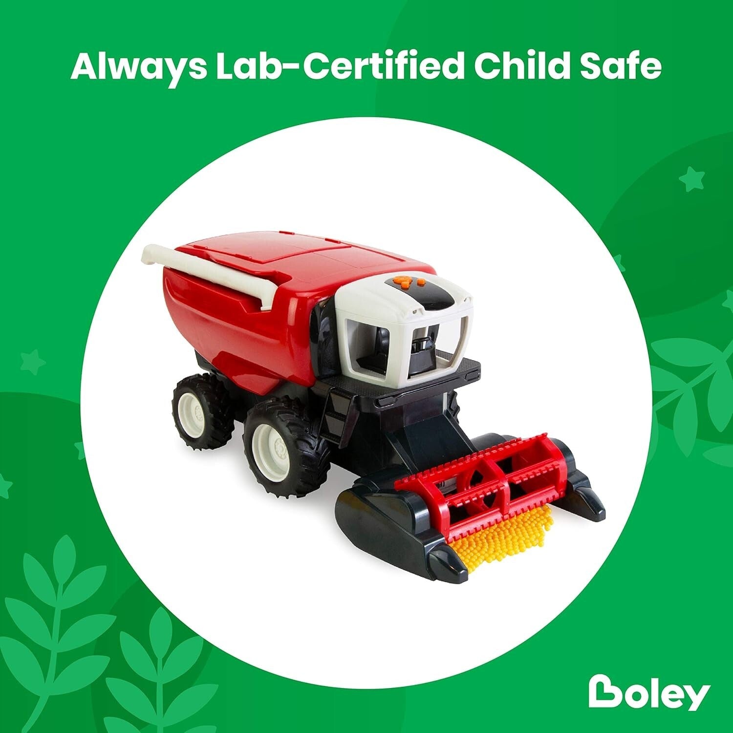 Farm Toy Tractor & Harvester Playset - 18 Pc Interactive Learning Fun for Kids