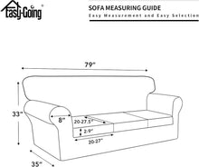 Load image into Gallery viewer, Elegant 4-Piece Couch Cover Set in Gray - Perfectly Waterproof for Kids &amp; Pets