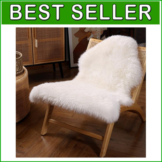 Premium Australian Genuine Sheepskin Area Rug – Luxurious 2ft x 3ft Fluffy Decor