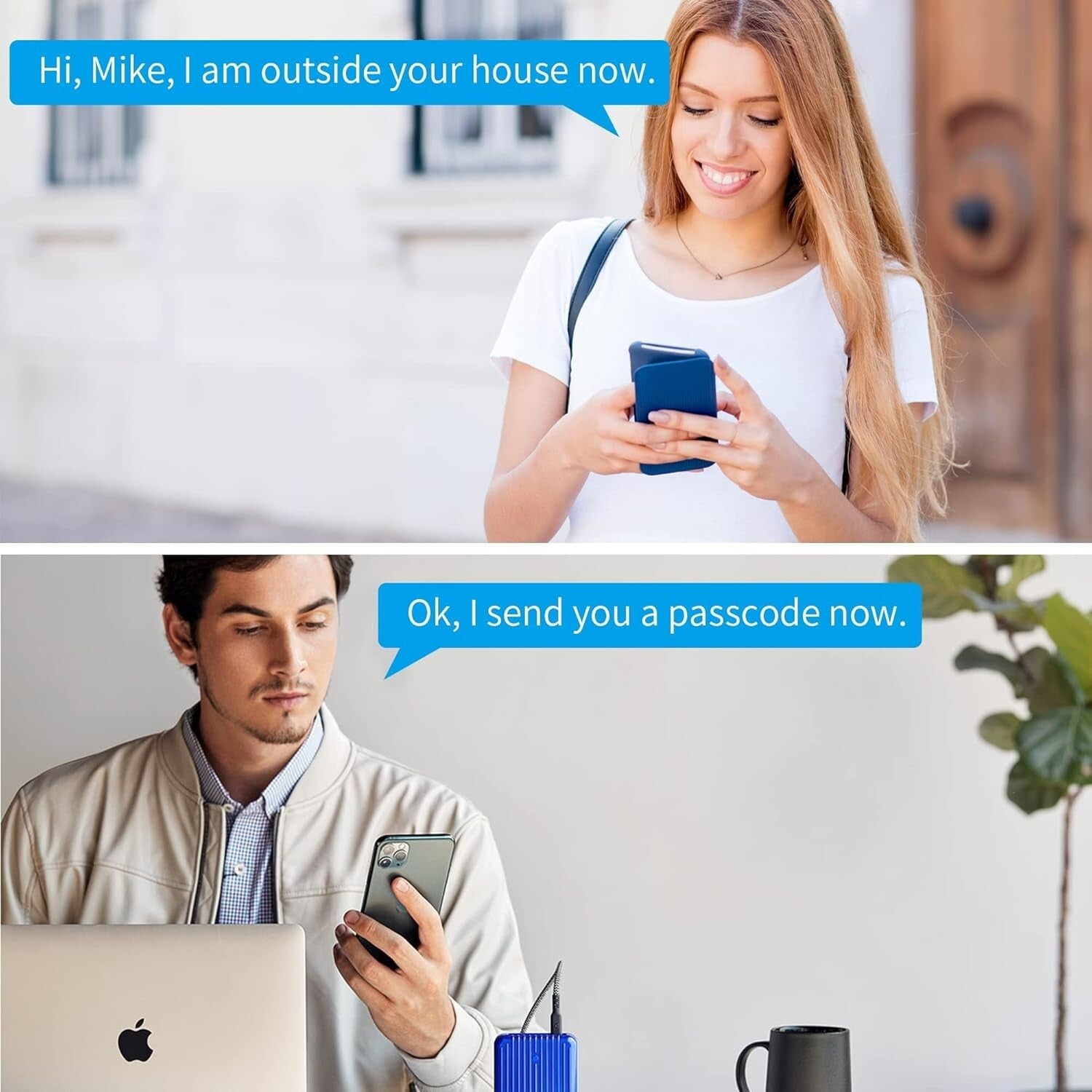 Heavy Duty Touchscreen Keyless Entry Lock with Fingerprint Sensor - Aged Bronze