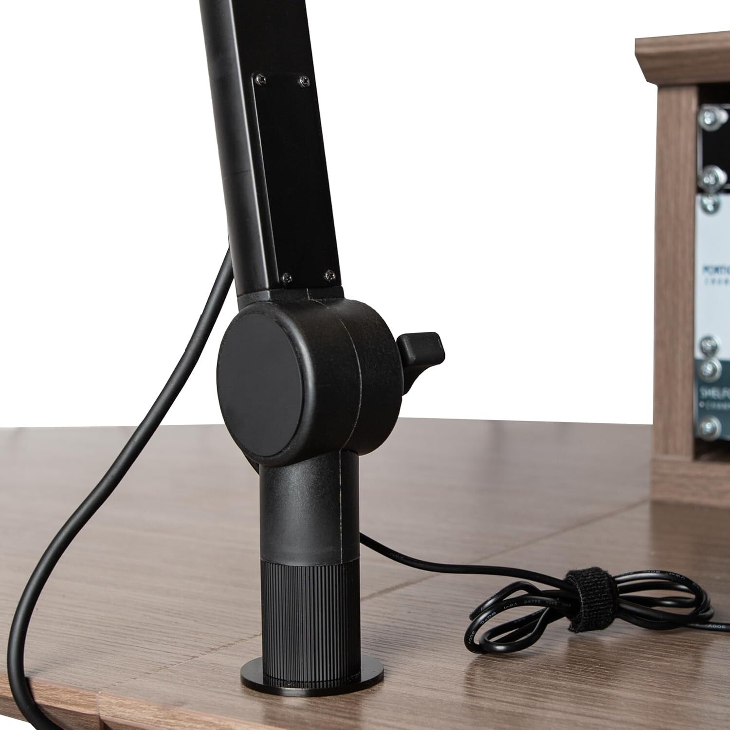 Heavy-Duty Podcast Microphone Stand with On-Air LED Light & Removable XLR Cable