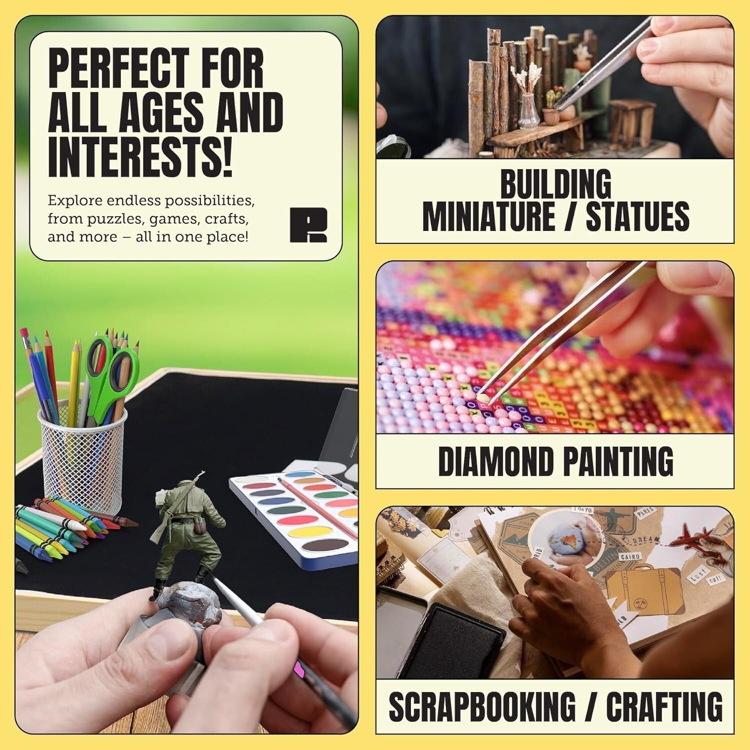 41" x 32" Jigsaw Puzzle Table with Removable Felt Mat - Ideal for Puzzle Lovers