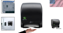 Load image into Gallery viewer, Sustainable Black Electronic Paper Towel Dispenser with Universal Roll Capacity