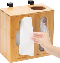 Load image into Gallery viewer, Magnetic Closure Wall-Mounted Grocery &amp; Trash Bag Storage for Home Organization
