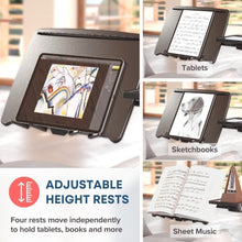Load image into Gallery viewer, Elegant Aluminum Rolling Laptop Stand with Quick-Release Platforms - Gunmetal