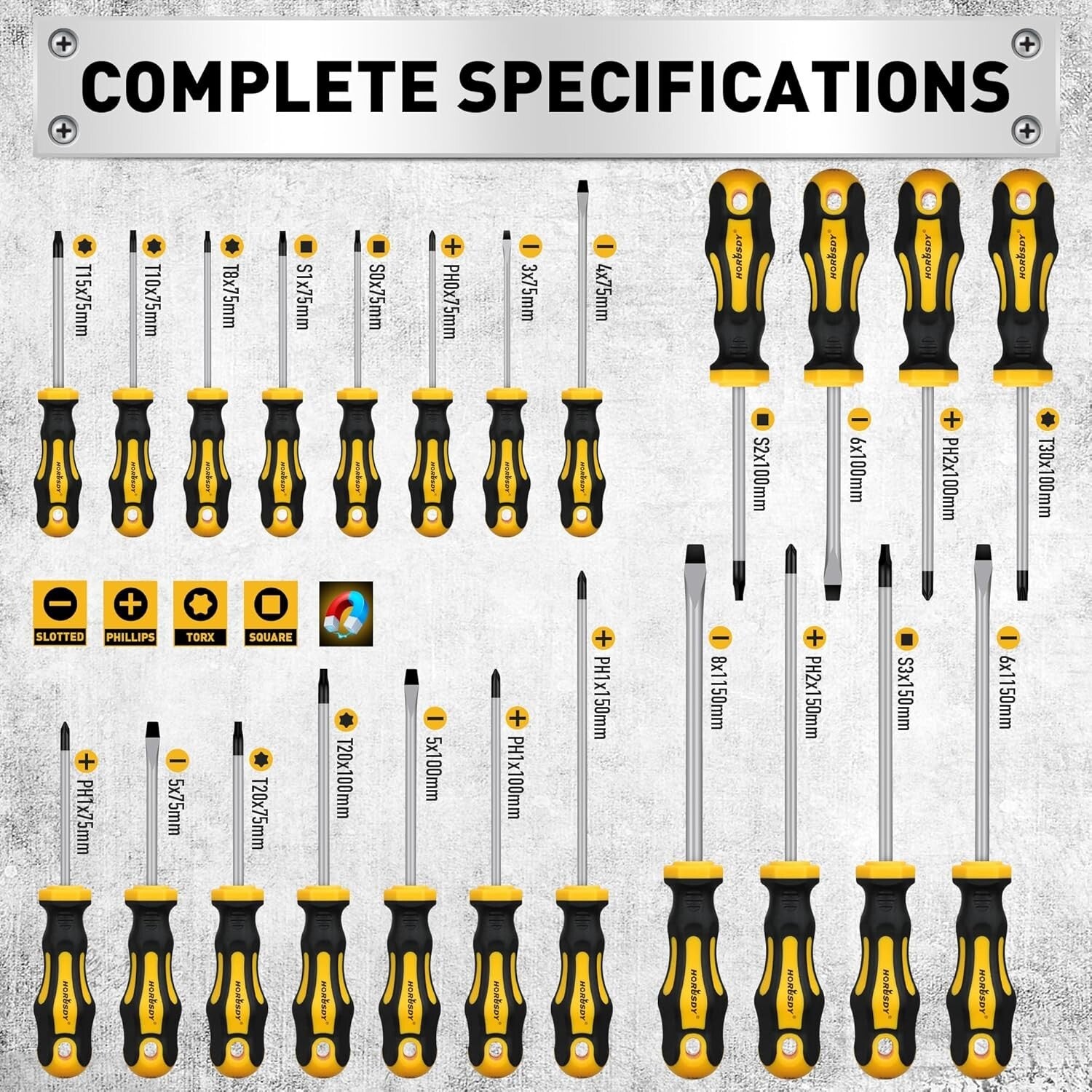 Versatile 140-Piece Tool Set with Magnetic Enhanced Screwdrivers & Racking Shelf