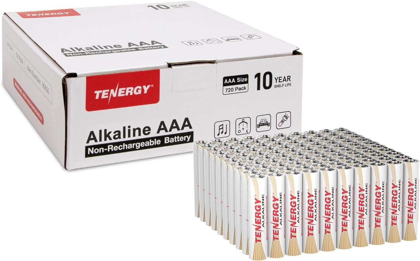 High-Performance 720 Pack AAA Alkaline Batteries - Ideal for Electronics & Toys