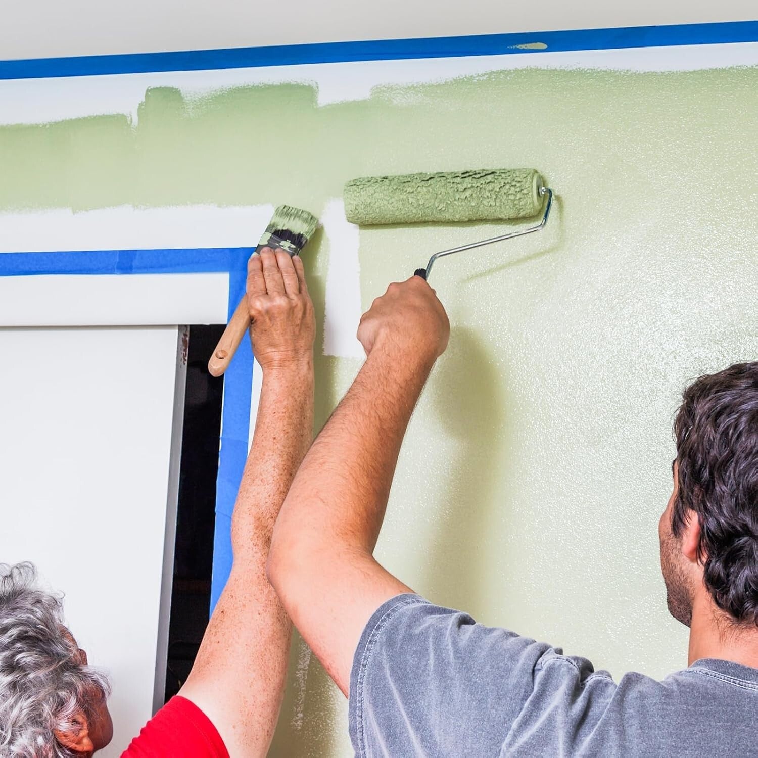 30 Rolls of Blue Painters Tape 1" Wide - Residue-Free Precision for All Surfaces