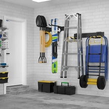 Load image into Gallery viewer, Powder Coated Wall-Mount Tool Organizer - 300lbs Capacity for Garden &amp; Garage
