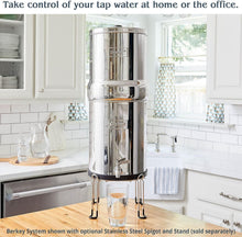 Load image into Gallery viewer, Big Gravity-Fed Stainless Steel Water Filter - 2.25 Gallon with BB9-2 Elements