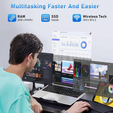 Load image into Gallery viewer, Portable 15.6'' Laptop with 8GB RAM, 256GB SSD &amp; Full HD Display - Sleek Design