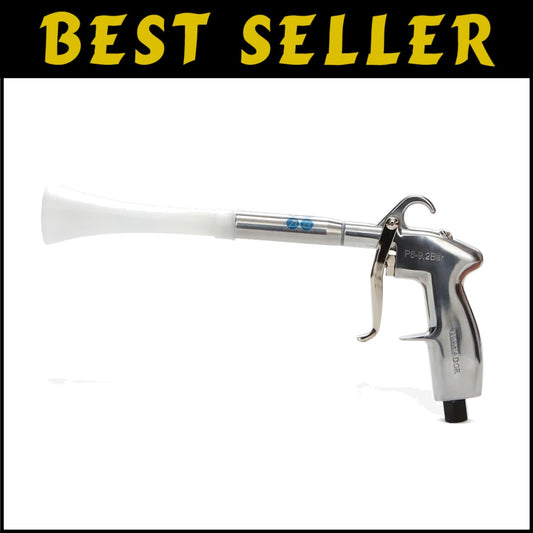 Heavy-Duty Air Blow Out Gun: Clean Cars Fast with Tornado-Like Air Circulation
