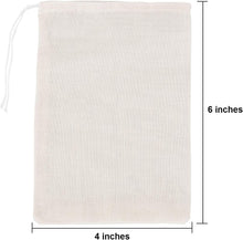 Load image into Gallery viewer, Natural Canvas Drawstring Sachets - Perfect for Tea, Gifts &amp; Events 200 Count