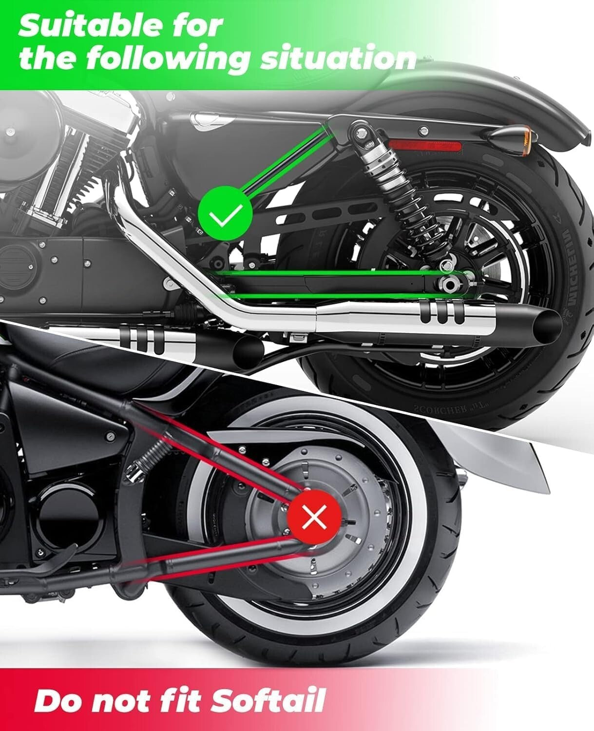 Compact 4L Hard-Shell Motorcycle Swingarm Bag for Sportster and Rebel Models