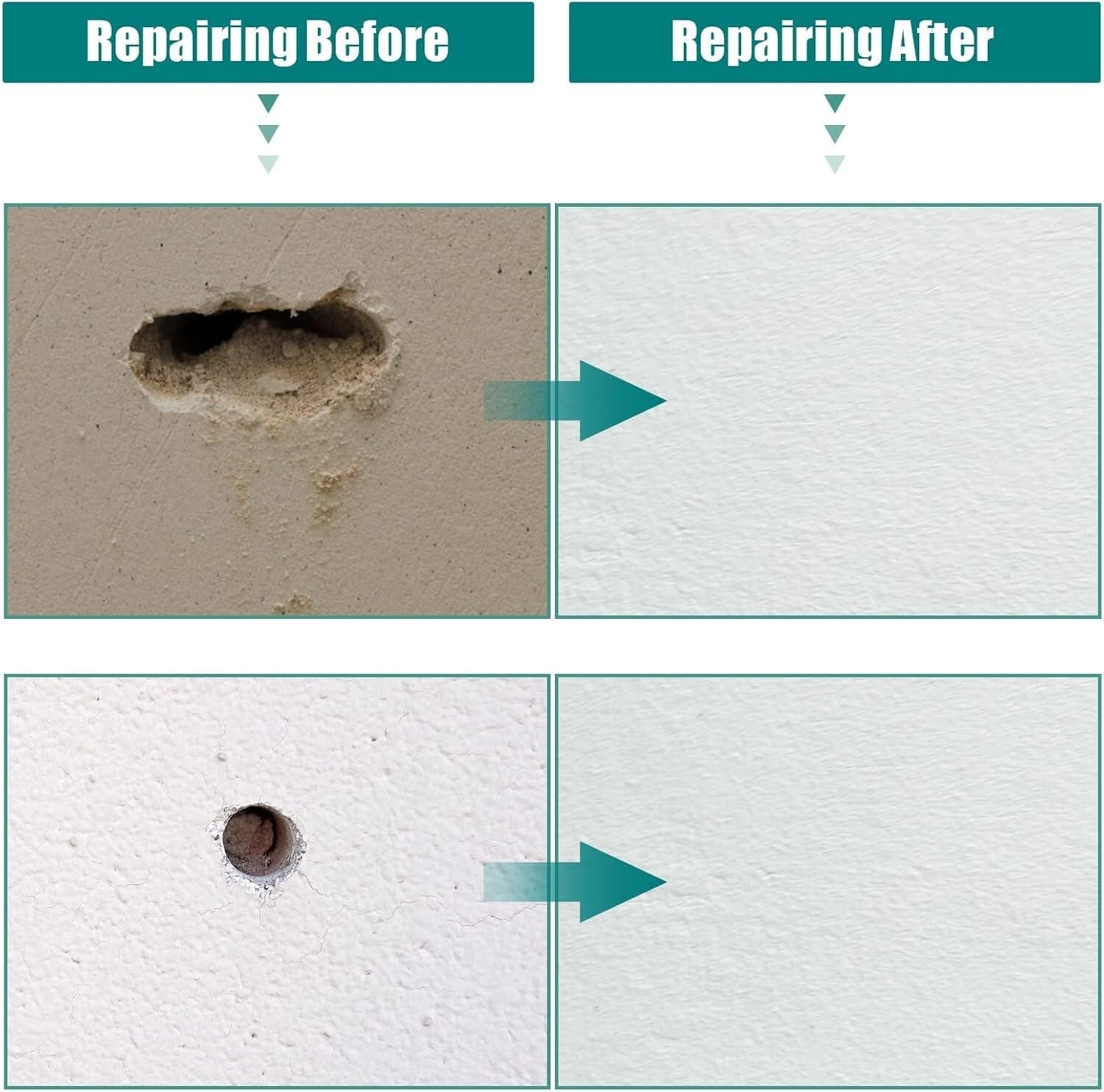 100 Pcs 6" Self-Adhesive Drywall Repair Patches for Easy Wall Restoration