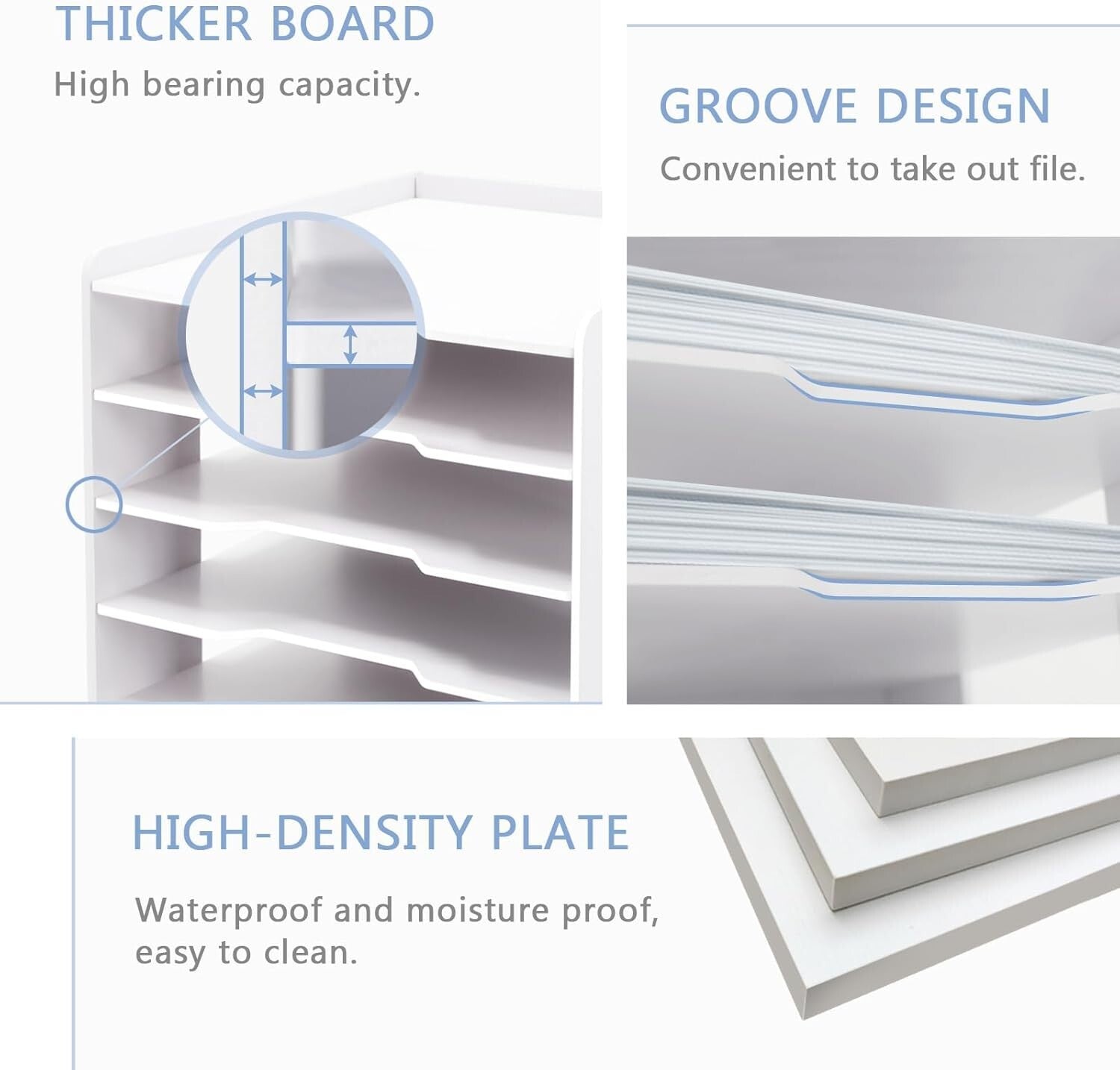 Durable 7-Tier Paper Organizer for 12x12 Scrapbook Supplies - Easy Assembly