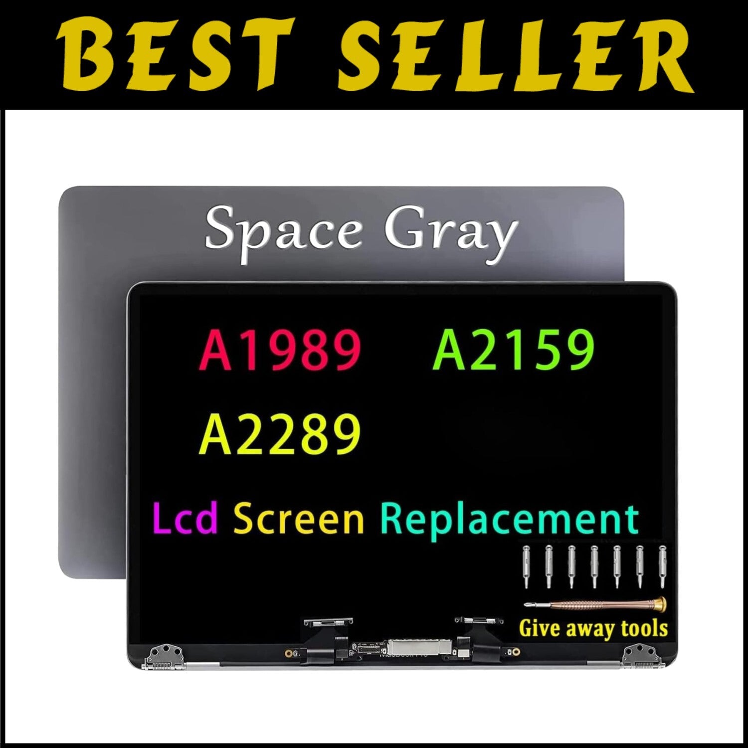 Durable Retina Screen Replacement for MacBook Pro A1989/A2159 - 3-Month Warranty