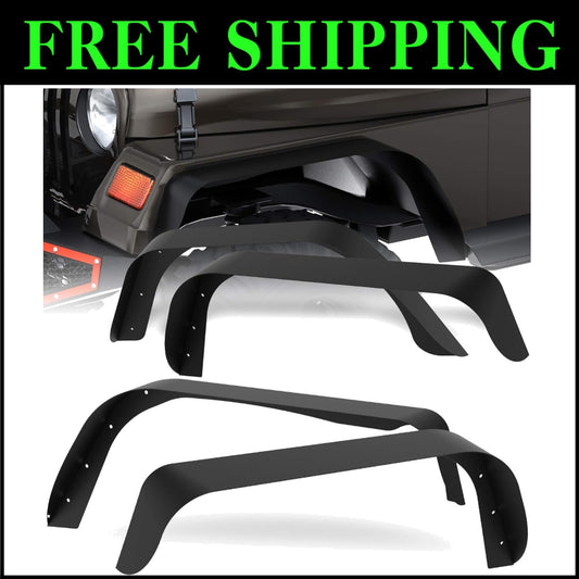 All-Weather Protection Fender Flares for 1997-2006 Jeep Wrangler – 4 PC Set