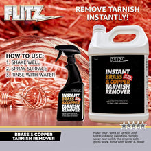 Load image into Gallery viewer, Instant Brass &amp; Copper Cleaner - 128 fl oz Tarnish Remover for Multiple Surfaces
