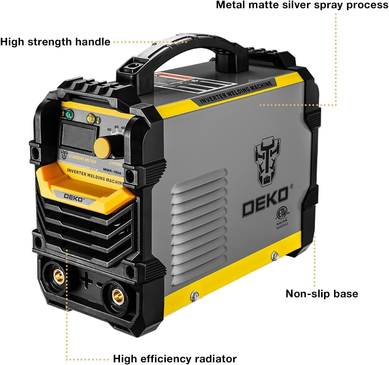Efficient 160A IGBT Welder Machine - Lightweight with LCD Display & Carry Handle